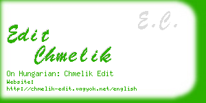 edit chmelik business card